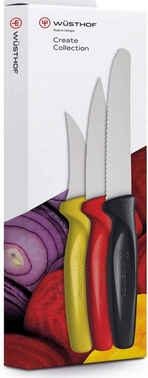 Wusthof German knife brand kitchen knife starter set in retail packaging