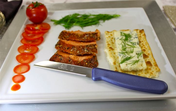 ALFI brand American chef knife in kitchen setting