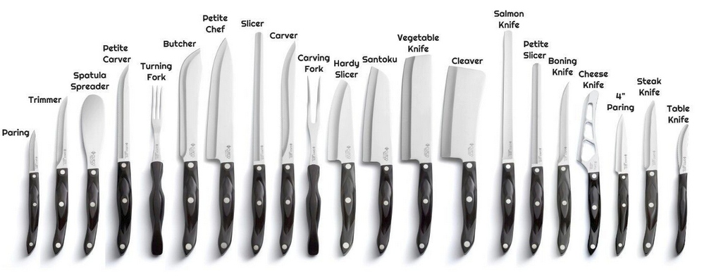 Cutco kitchen knife range