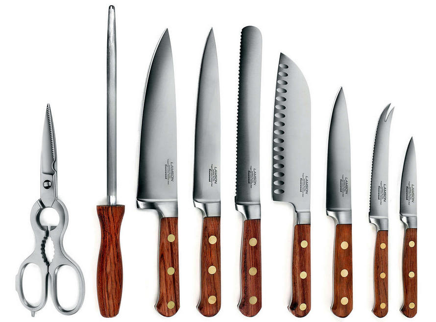 Lamson USA kitchen knife set in presentation box