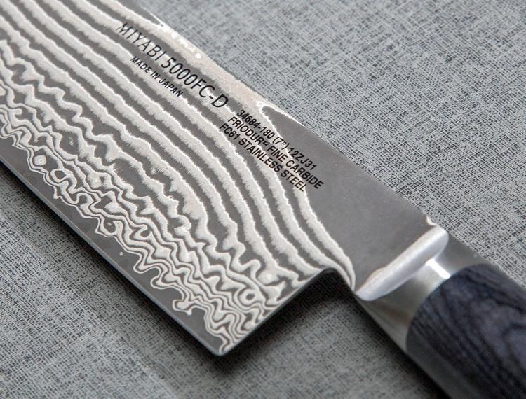 Miyabi Damascus steel chef knife